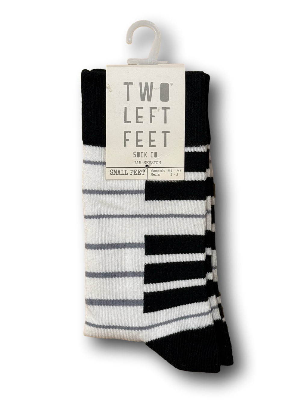 3/$15 Piano Keys Funny Novelty Crew Socks - NWT